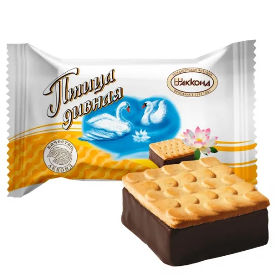 Конфета Птица дивная с печеньем Акконд